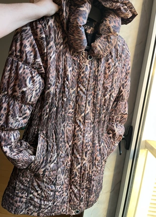 Leopard Print Hooded Puffer Coat, marca: Golbary, estado: Muito bom, tamanho: L / 40 / 12, €12.00, €13.30 inclui Proteção do Comprador