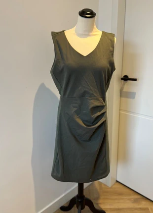 Nieuw green groen Kaffe jurk dress vestito vestido robe stretch XL sleeveless 44 business style, brand: kaffe, condizioni: Nuovo senza cartellino, taglia: XL / IT 46 / EU 42, €21.99, €23.79 include la Protezione acquisti
