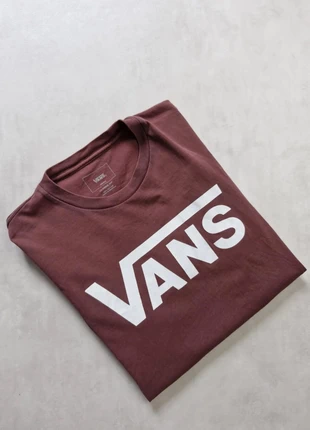 T-shirt Vans bordeaux homme taille S – 100 % coton, logo imprimé blanc, marke: Vans, zustand: Sehr gut, größe: S, 7,00 €, 8,05 € inklusive Vinted-Käuferschutz