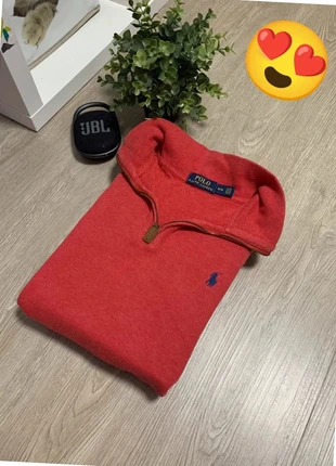Pull half zip/quart zip col camionneurs Ralph Lauren M homme rouge, marque: Ralph Lauren, état: Très bon état, taille: M, 55,00 €, 58,45 € Protection acheteurs incluse