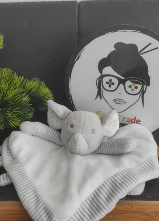 Doudou éléphant gris blanc obaibi okaidi rayé rayure étoile pois, brand: Obaïbi, condition: Very good, size: One size, €26.00, €28.00 includes Buyer Protection Pro