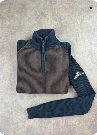 Pull 1/4 Zip Nautica Marron / Marine Coton - XL homme - Maille verticale côtelé, brand: Nautica, condition: Very good, size: XL, €24.00, €25.90 includes Buyer Protection Pro