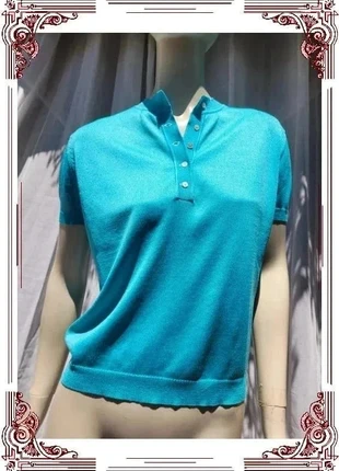 Polo bleu ciel t-shirt vintage 60's Sixties polo sky blue retro look M 38, brand: Vintage Chic, condition: Very good, size: M / 38 / 10, €4.00, €4.90 includes Buyer Protection