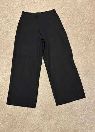 Pantalon, jambe, large noir, Maria Bellentani laine, marque: Maria Bellentani, état: Très bon état, taille: L / 40 / 12, 10,00 €, 11,20 € Protection acheteurs incluse