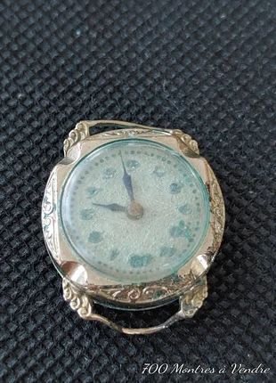 Montre mécanique Art Déco plaqué or année 1950 pour pièces, condition: Satisfactory, size: Up to 30 mm, €4.00, €4.90 includes Buyer Protection Pro