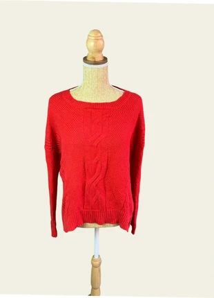 Pull Tommy Hilfiger Rouge Torsadé - Taille M, brand: Tommy Hilfiger, condition: Very good, size: M / 38 / 10, €15.00, €16.45 includes Buyer Protection Pro