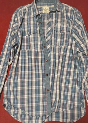 Tom Tailor Herrenhemd kariert Blau Größe L, merk: Tom Tailor, staat: Heel goed, maat: L, € 35,00, € 37,45 inclusief Kopersbescherming