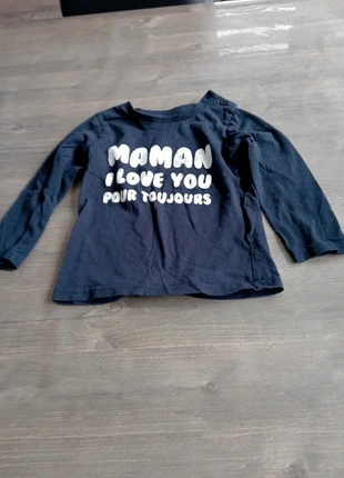 Tee shirt manche longue, marque: Gémo, état: Bon état, taille: 18-24 mois / 86 cm, 1,00 €, 1,75 € Protection acheteurs incluse
