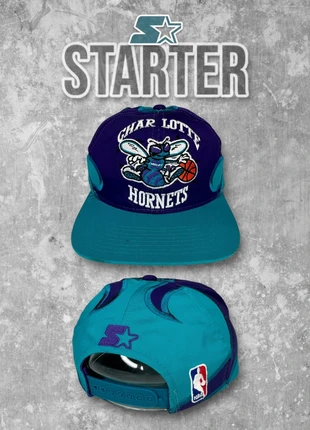 Starter - Casquette SnapBack Vintage NBA Charlotte Hornets Team 90s Hat HipHop Premium Collection, marke: Starter, zustand: Sehr gut, größe: Einheitsgröße, 85,00 €, 89,95 € inklusive Vinted-Käuferschutz