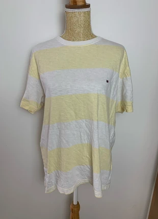 Tshirt Tommy Hilfiger Jaune et blanc - Taille L Femme, brand: Tommy Hilfiger, condition: Very good, size: L, €8.00, €9.10 includes Buyer Protection Pro