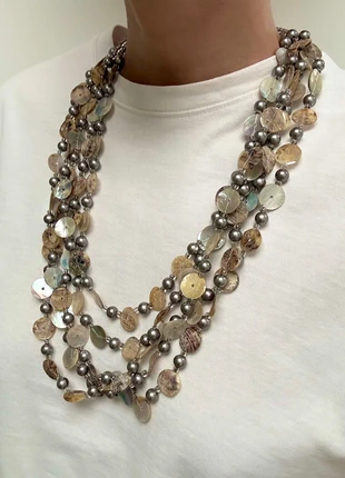 Multilayered summer necklace, marque: NECKLACE, état: Très bon état, 10,00 €, 11,20 € Protection acheteurs incluse