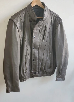 Giacca in pelle vintage, estado: Satisfactorio, tamaño: M, 15,00 €, 16,45 € Protección al comprador incluida