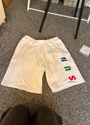 White graphic shorts, brand: adidas x Pharrell Williams, condition: New with tags, size: M, £40.00, £42.70 includes Buyer Protection