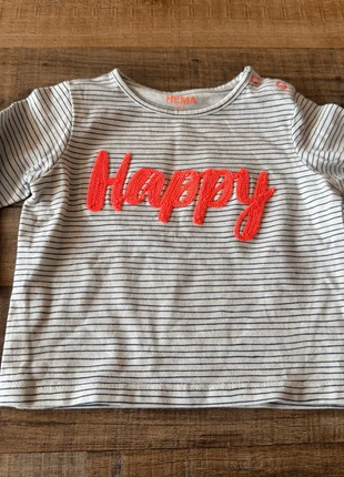 Shirt lange mouw HEMA maat 62, marque: Hema, état: Très bon état, taille: 3-6 mois / 62 cm, 1,00 €, 1,75 € Protection acheteurs incluse