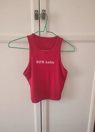 Canotta rossa a costine elastica, brand: Shein, condizioni: Ottime, taglia: XS / IT 38 / EU 34, €2.00, €2.80 include la Protezione acquisti