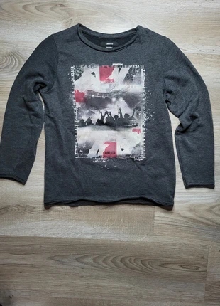 Pull garçon gris foncé Liberto 10A – motif concert, brand: Liberto, condition: Good, size: 10 years / 140 cm, €4.90, €5.85 includes Buyer Protection