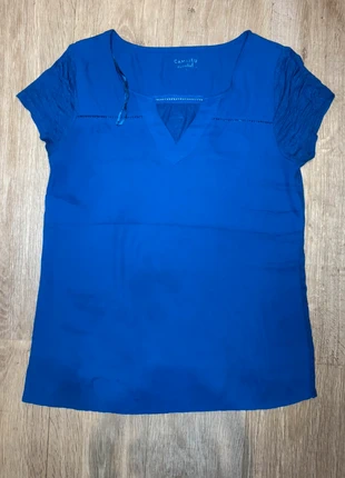 T-shirt col V bleu camaïeu femme taille S, marke: Camaïeu, zustand: Sehr gut, größe: S / 36 / 8, 1,50 €, 2,28 € inklusive Vinted-Käuferschutz