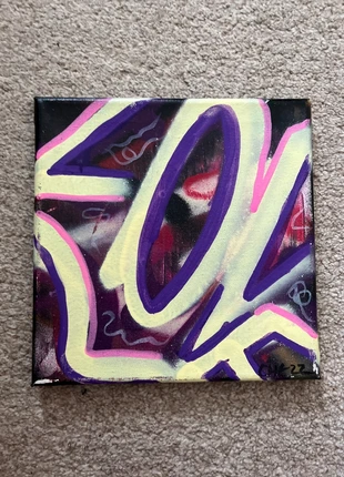 Graffiti Art canvas, condition: Good, £2.00, £2.80 includes Buyer Protection