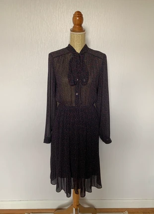 Robe mi longue fleurie plissée - Kiabi - S, merk: Kiabi, staat: Heel goed, maat: S / 36 / 8, € 7,90, € 9,00 inclusief Kopersbescherming