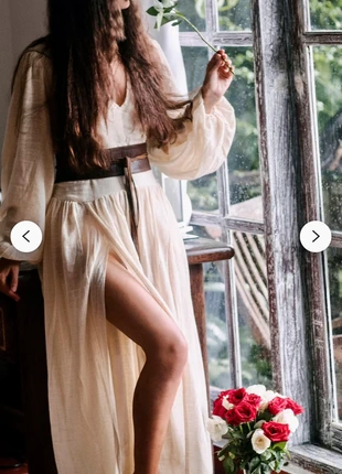 Maxi dress in cotone biologico, brand: Aya Sacred Wear, condizioni: Nuovo senza cartellino, taglia: S / IT 40 / EU 36, €70.00, €74.20 include la Protezione acquisti