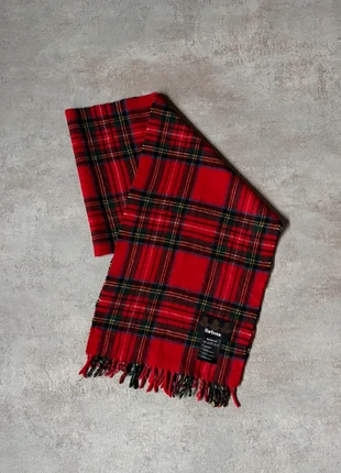 Écharpe Barbour rouge multicolore carreaux écossais laine lambswool scarf made in Scotland, brand: Barbour, condition: Very good, €28.00, €30.10 includes Buyer Protection Pro