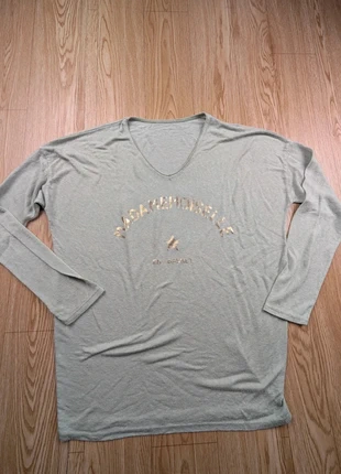 #11- T-shirt Mademoiselle en Basket – Vert d’eau – Écriture dorée – Très bon état, brand: Inconnu, condition: Very good, size: One size, €2.80, €3.64 includes Buyer Protection