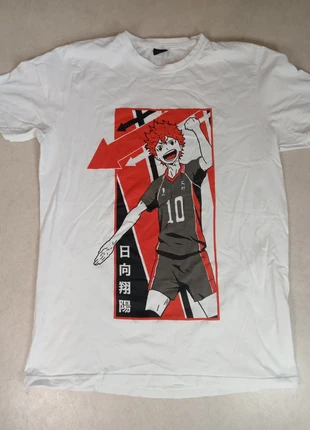 Shoyo Hinata T shirt white mens size 40" chest, brand: Orijin, condition: Good, size: S, £7.00, £8.05 includes Buyer Protection