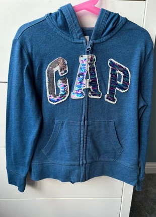 Girls GAP hoodie with sequin logo age 6-7, brand: GAP, condition: Good, size: 7 years / 122 cm, £1.50, £1.92 includes Buyer Protection