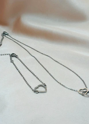 Silver Heart Necklace & Bracelet Fashion Jewellery Set, brand: Fashion, condition: New with tags, £6.00, £7.00 includes Buyer Protection