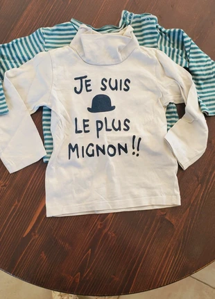 Lot sous pull, brand: Gémo, condition: Good, size: 24-36 months / 92 cm, €1.00, €1.75 includes Buyer Protection