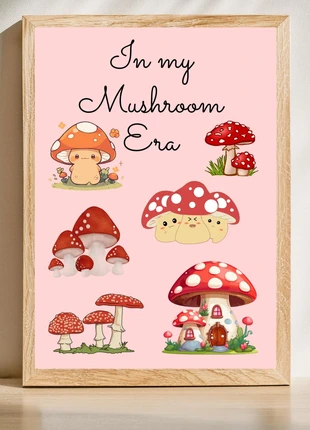 Mushroom kitchen A4 poster print, brand: Home Decor, condition: New without tags, £3.50, £4.38 includes Buyer Protection