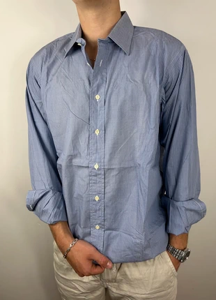 Chemise burberrys rayer couleur bleu blanc L Vintage 90s made U.S.A chic old money, marca: Burberrys, estado: Muito bom, tamanho: L, €29.00, €31.15 inclui Proteção do Comprador Pro