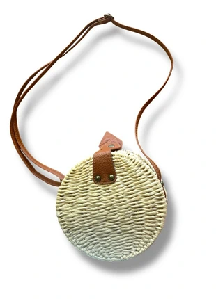 Sac Rond Bois bohème Chic Cuir Artisanale, brand: Firenze artegiani, condition: New without tags, €6.00, €7.00 includes Buyer Protection