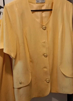 Tailleur jupe été jaune christian Michel 42, brand: CHRISTIAN MICHEL, condition: Very good, size: XL / 42 / 14, €3.00, €3.85 includes Buyer Protection
