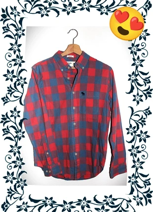 Chemise à Carreaux Manches Longues Rouge Bordeaux Homme Abercrombie & Fitch - Taille XS, brand: Abercrombie & Fitch, condition: New without tags, size: XS, €8.29, €9.40 includes Buyer Protection