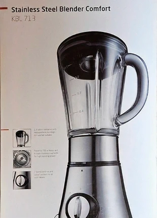 Edelstahl Standmixer, brand: Konik, condizioni: Nuovo con cartellino, €17.00, €18.55 include la Protezione acquisti