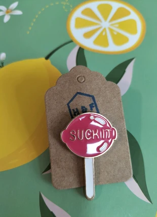 Suck It Lollipop Pink 🍭 Pin Badge Metal 3 for £10, 5 for £15, condition: New with tags, £4.00, £4.90 includes Buyer Protection Pro