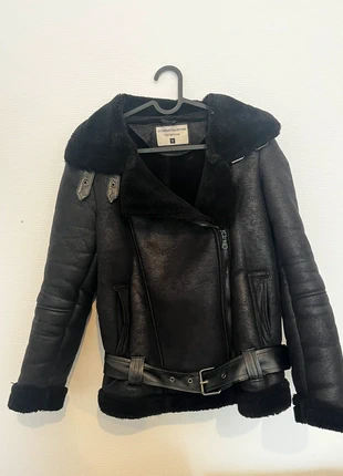Black aviator Jacket, brand: Terranova, condizioni: Buone, taglia: S / IT 40 / EU 36, €8.00, €9.10 include la Protezione acquisti