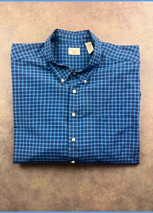 Chemise Dockers à carreaux bleus manches longues – grande taille 4XL, brand: Dockers, condition: Very good, size: 4XL, €15.00, €16.45 includes Buyer Protection