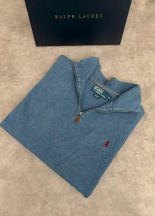 Half zip Ralph Lauren bleu logo bordeaux homme taille Xl old money, brand: Ralph Lauren, condizioni: Ottime, taglia: XL, €48.00, €51.10 include la Protezione acquisti