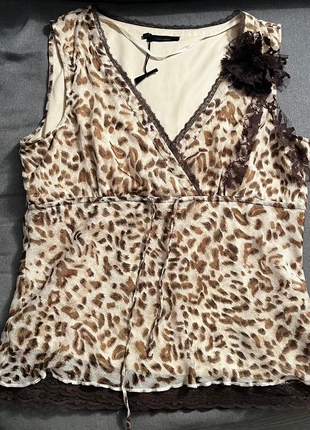 Cute beige y2k leopard print top, merk: y2k, staat: Nieuw zonder prijskaartje, maat: M / 38 / 10, € 14,99, € 16,44 inclusief Kopersbescherming