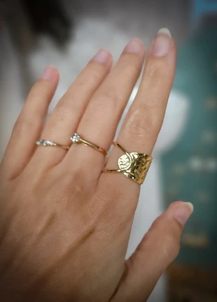 Bague martelée acier inoxydable, marque: sansmarque, état: Neuf avec étiquette, taille: Ajustable, 12,00 €, 13,30 € Protection acheteurs incluse