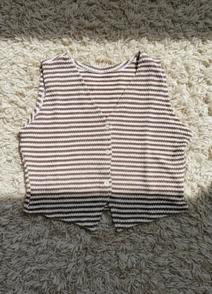 Gilet sans manches rayé beige & blanc – style rétro casual, brand: Lone Valley, condition: Very good, size: S / 36 / 8, €27.99, €30.09 includes Buyer Protection