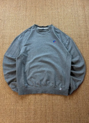 Pull crewneck Russell Athletic gris chiné logo brodé small vintage USA 2000s L homme #0326, brand: Russell Athletic, condizioni: Ottime, taglia: L, €29.10, €31.26 include la Protezione acquisti Pro