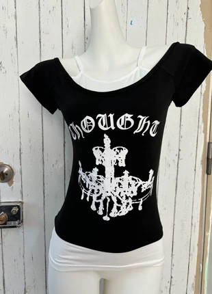 Y2k Thought" Chandelier T-Shirt, condition: Very good, size: M / 10, £6.50, £7.53 includes Buyer Protection