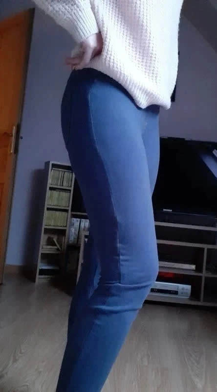 pantalon type tregging bleu "gémo" taille S état neuf - photo numéro 3