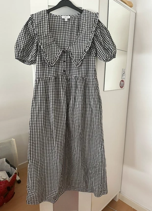 Plaid dress., marca: Topshop, estado: Muito bom, tamanho: XS / 34 / 6, €20.00, €21.70 inclui Proteção do Comprador