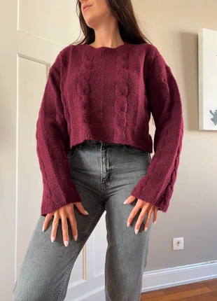 Pull bordeaux, état: Très bon état, taille: S / 36 / 8, 16,00 €, 17,50 € Protection acheteurs incluse