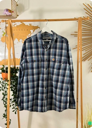 Chemise Carhartt Relaxed Fit manches longues à carreaux bleu Taille L, marque: Carhartt, état: Très bon état, taille: L, 29,90 €, 32,10 € Protection acheteurs (Pro) incluse