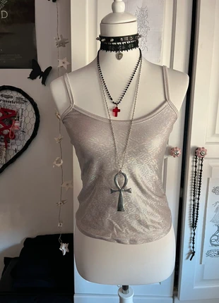 Holographic Y2K tank top, marque: y2k, état: Très bon état, taille: S / 36 / 8, 12,00 €, 13,30 € Protection acheteurs incluse